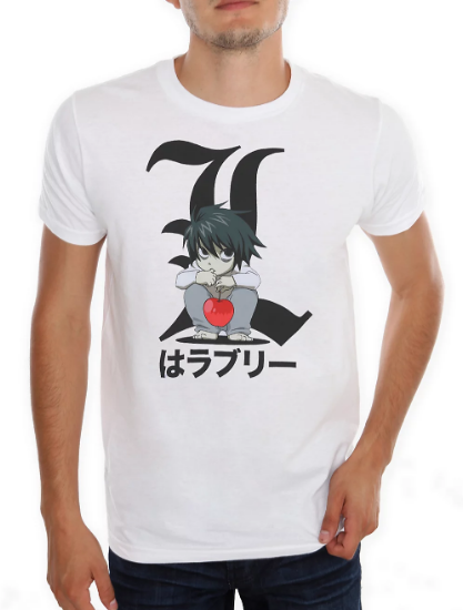 death note l shirt